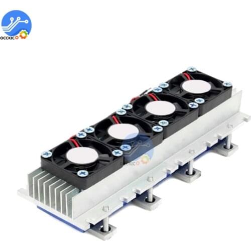 DC12V 288W refrigerator water-cooled aluminum radiator+fan Computer parts cooler for processor refrigeration equipment