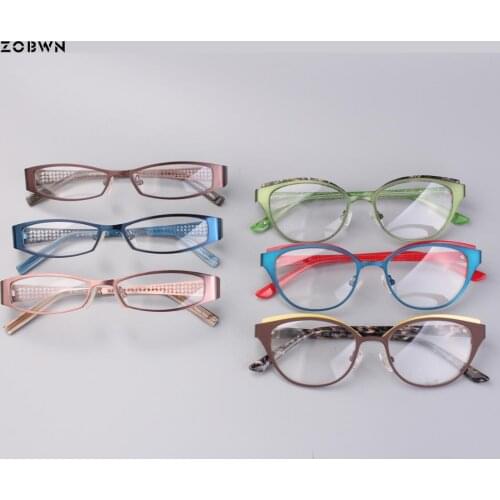 Mix wholesale narrow lens myopia optical glasses women frames for reading glases men oculos de grau femininos eye manufacture