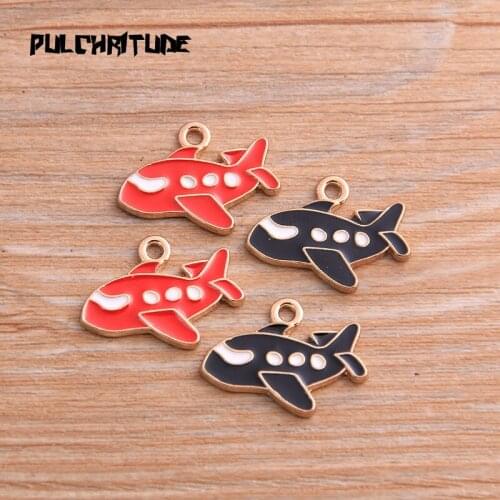 6pcs 16*21mm Two Color Alloy Metal Drop Oil Animal Charms Shark Pendant For DIY Bracelet Necklace Jewelry Making