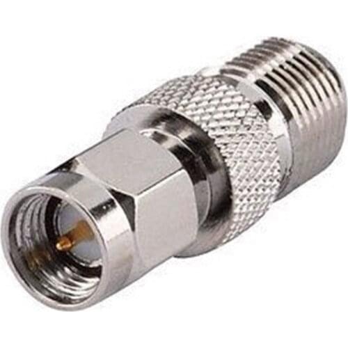 F Female To SMA Male Plug RF Connector Copper Nickel Plated F/SMA-KJ Hign Quality