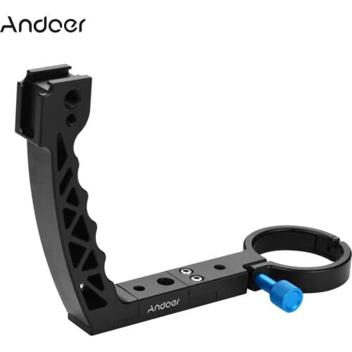Andoer Gimbal Stabilizer Handle Hand Grip Extension Rod Holder Aluminum Alloy Compatible with DJI Ronin S
