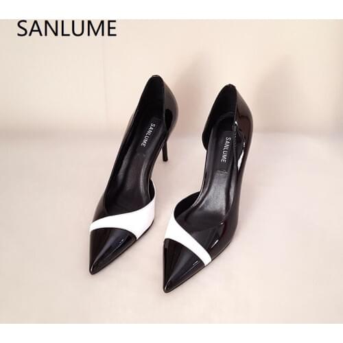 SANLUME Womens High-heeled Shoes