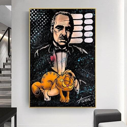 Classic Movie Godfather Modern Art Painting Poster Printmaking HD Pictures Printed on Canvas Used for Room Home Decor Wall Art