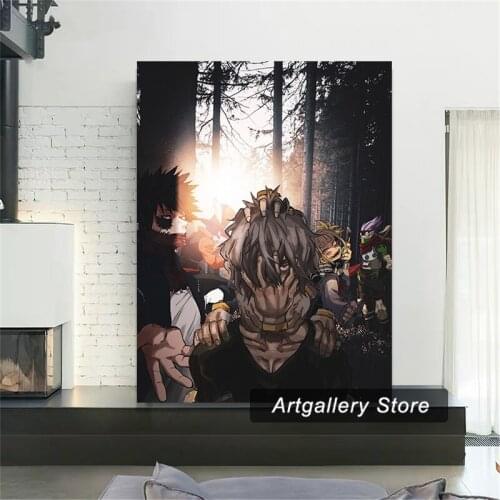 Tomura Shigaraki Dabi My Hero Academia BNHA Villains Canvas Painting Wall Art Posters Prints Living Room Decoration Home Decor