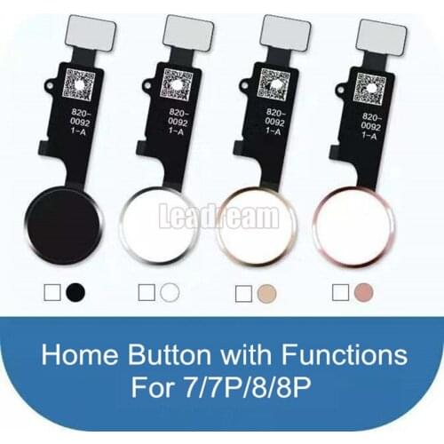 20PCS Universal Home Button Flex for iPhone 7 Plus 8 Plus Return Home Function Solution 3rd Generation free DHL