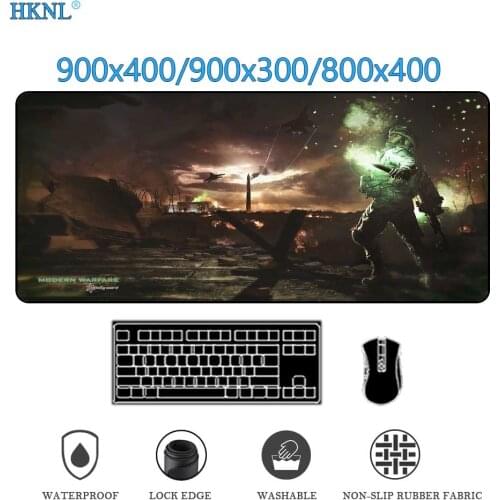 Warfare 2 Table Mat Mouse Pad xxl deskpad office rug Computer Game Accessories Carpet deskmat Large MousePad non-slip mat900x400