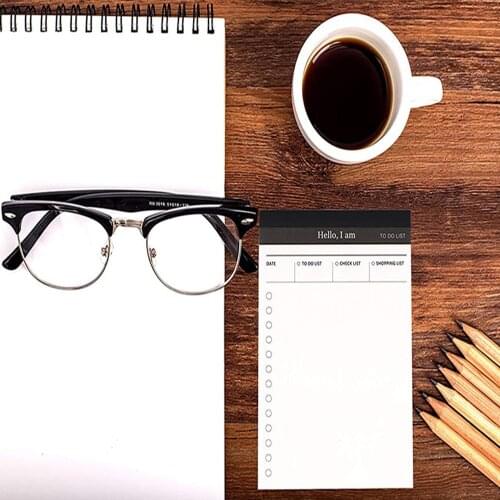 XRHYY 50 Sheets Premium to Do List Check List Note Pad Daily Schedule Planner Shopping List Organizer for Office and Kitchen