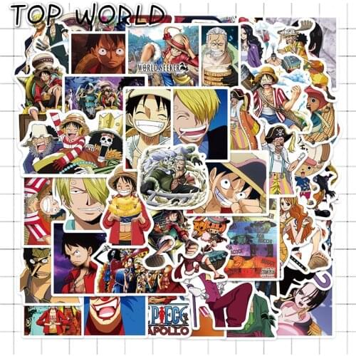 10/50Pcs/set ONE PIECE STAMPEDE Cartoon Anime Mixed Stickers For Diy Decals Case Skateboard Laptop Helmet Luggage Kids Phone