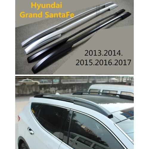 Roof Racks Luggage Rack For Hyundai Grand SantaFe 2013 2014 2015 2016 2017 High Quality Aluminium Auto Accessories
