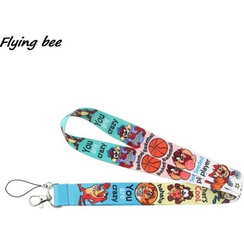 Flyingbee Cartoon Freak Anime Lovers Key Chain Lanyard Neck Strap For USB Badge Holder DIY Hang Rope X1081