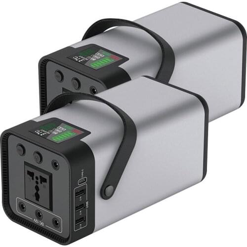 Quick Charge Support Flashing light 50000mah 18650 Lithium Battery camping power storage station