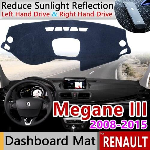 For Renault Megane 3 III MK3 2008 2009 2010 2011 2012 2013 2014 2015 Coupe CC GT Anti-Slip Mat Dashboard Sunshade Accessories