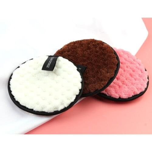 Double Sided Makeup Remover Sponge Flutter Face Wash Cleaning Cotton Flapping Reusable Wet Sponge Puff Soft Natural
