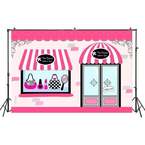 Photography Backdrops The Palace Salon & Spa Birthday Party Banners Girl Makeup Photo Studio Background Table Wall Decors Poster