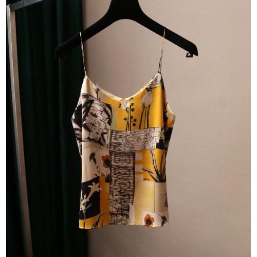 HNMCHIEF Womens Silk Tops