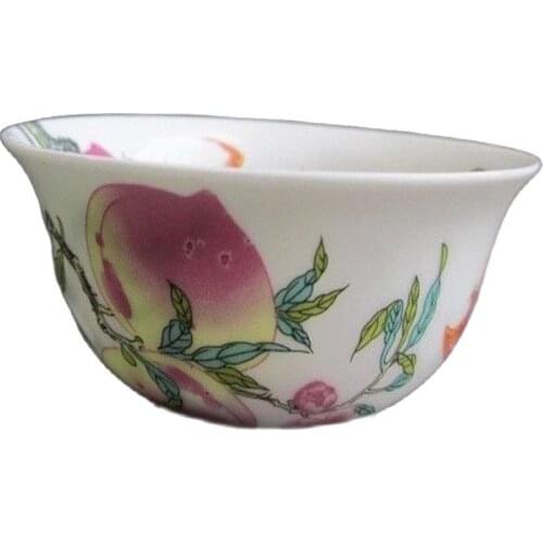 Collection Of Chinese Blue And White Porcelain Bowl Of Peach Flowers.The Bat