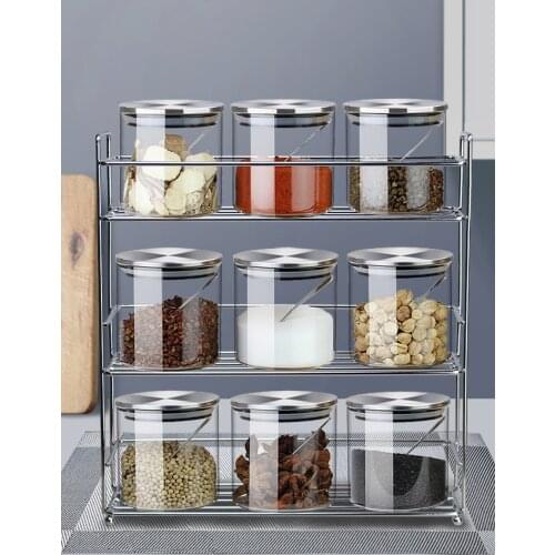 Seasoning jars seasoning box chicken salt, pepper, chili, noodles, seasoning box, household set, kitchen storage