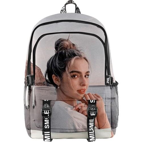 Addison rae merch Fashion Oxford Cloth Backpack 3D Multi Zipper Casual Student large-capacity school bag