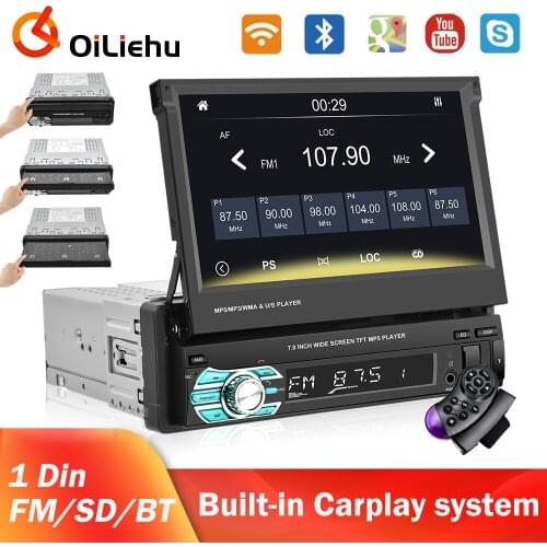 OiLiehu 1din Car MP5 Player 7'' Universa Car Radio SD WiFi Bluetooth 1 DIN Multimedia Player Support Carplay For Nissan Hyundai