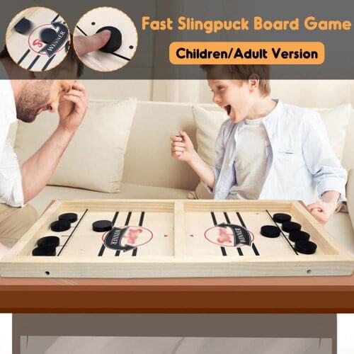 Table Hockey Paced Sling Puck Board Game Foosball Party Game Toys For Child Family