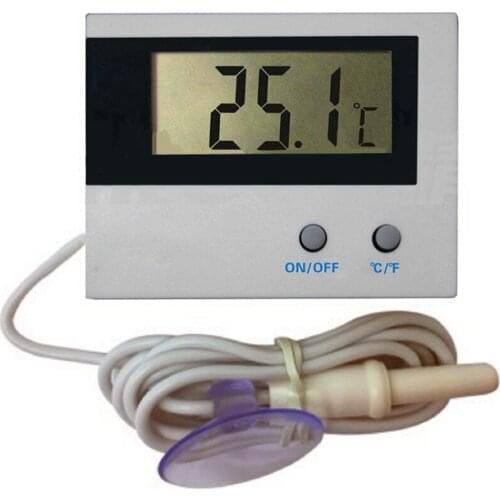 New Electronic Digital Display Aquarium Fish Tank Thermometer Car Air-Conditioner Hanging Machine Thermometer Accessories