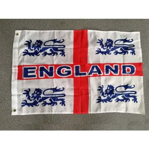 Hanging 60*90cm red cross uk england lions Flag For Decoration