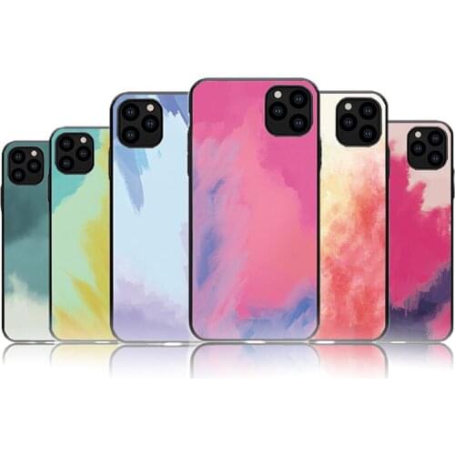 For iPhone11 Pro XS Max Epoxy Shockproof Phone Case For iPhone 6 6S 7 8 Plus X XR Couple Soft Shell Protective Cover