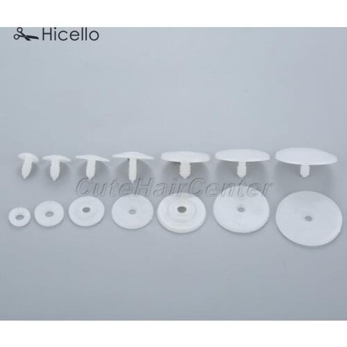 20/10sets Doll Joints + Washers Plastic safety joint neck/leg rotate Plush Toy Pet Teddy Bear 15/20/25/30/35/40/45mm DIY Crafts