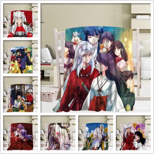 Custom InuYasha Hot Selling Blanket TR/ Flannel Fleece Fabric Blanket New Year Decoration Comfortable Warm Super Soft Bedroom