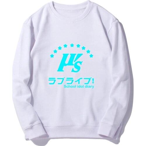 High Q Love Live Hoodies Sweatshirts 2020 Long Sleeve Hooded Pullover Tops Loose Hoodies Casual School idol diary Tops