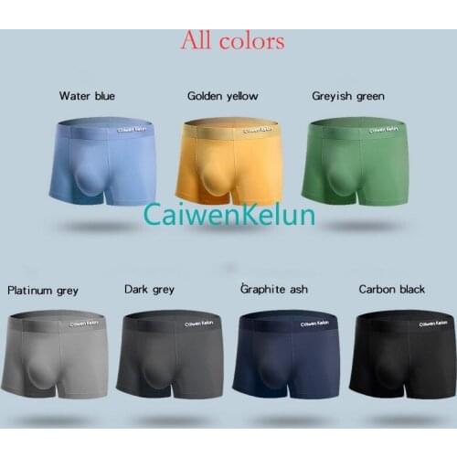 New Gift Box Mens Underwear Briefs Summer Pure Cotton Breathable Personality Seamless Briefs Head 4-piece Set