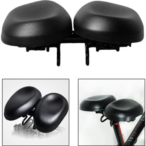Bicycle Seat Breathable Noseless Adjustable Bike Saddles Padded Ergonomic Dual Pad Bicycle Saddle Bicycle Bike Accessories