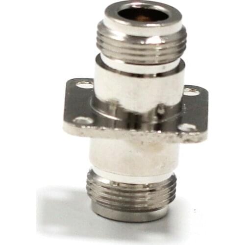 1pc N female jack switch N female jack RF Coax Adapter Convertor Straight 4-hole Panel Mount Nickelplated NEW wholesale