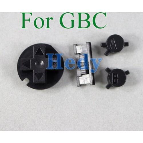 10sets Plastic Power ON OFF Buttons Keypads for Gameboy Color GBC Colorful Buttons for GBC D Pads A B Buttons