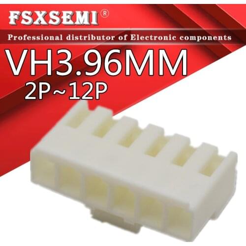 20pcs/lot VH3.96mm Plastic Shell / Housing VH-Y 2P/3P/4P/5P/6P/7P/8P/9P/10P/11P/12P VH 3.96 White connector 3.96mm Pitch