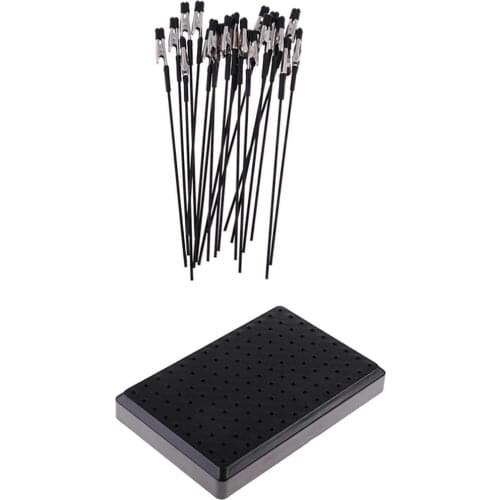 20x Modelers Color Paint Tool Supply Clip Sticks 17.8cm w/ Holder Base Stand