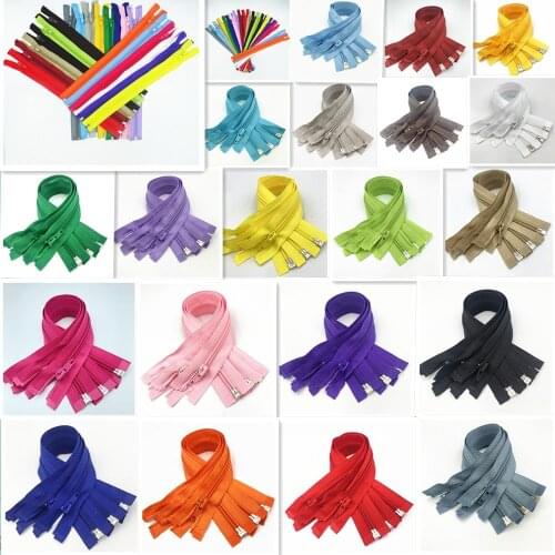 30-70cm (12-27.5 inches) 10pcs 5# Nylon opening zipper(20 colors) suitable for of clothing luggage home textiles