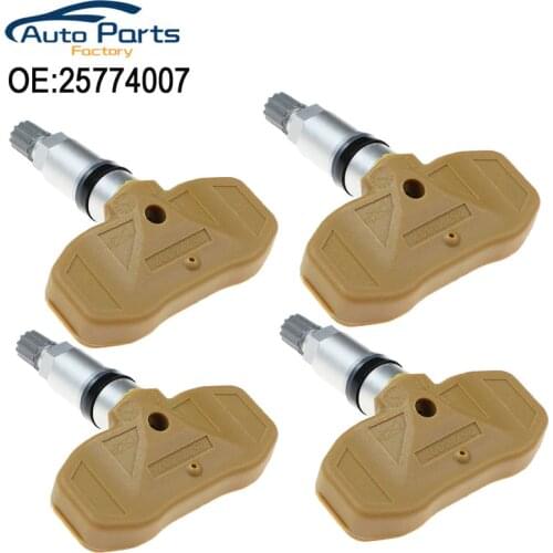 4PCS 25774007 New Tire Pressure Sensor TMPS Sensor For 2007-2011 Cadillac CTS (GMX322) Chevrolet Trailblazer (KC) TPMS 433MHz