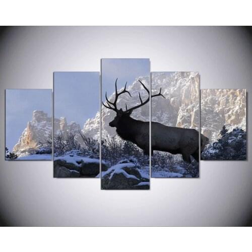 5 Panel Canvas Painting modern home decorative Printed Painting on canvasl Wall art Framed Art HG-1002