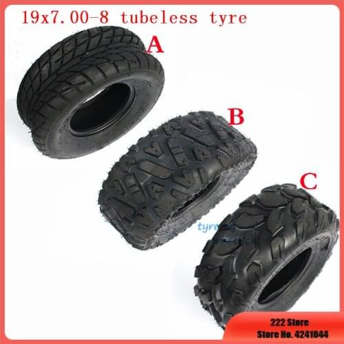 8 Inch ATV Tire 19x7-8 Fit for four wheel vehcile motorcycle 50cc 70cc 110cc 125cc Small ATV Front Or Rear Wheels 19x7.00-8 tyre