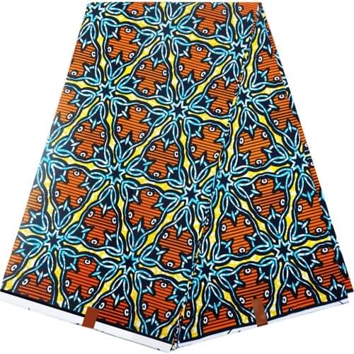 African wax 100% cotton Ankara original real wax print fabric sewing materials DIY craft for party dress 6 yard