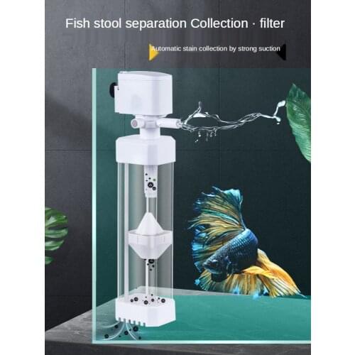 3-In-1 Fish Tank Built-in Filter Pump Aquarium Internal Water Pump Collect Fish Feces for Fish Tank Water Purification