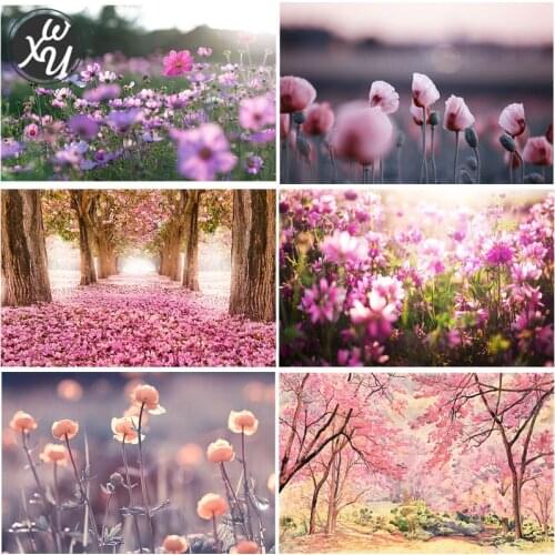 Floral Diamond Art for Adults Diamond Embroidery Full Flower Diamond Painting Kit Diamond Mosaic Landscape 5D Art for Home Decor