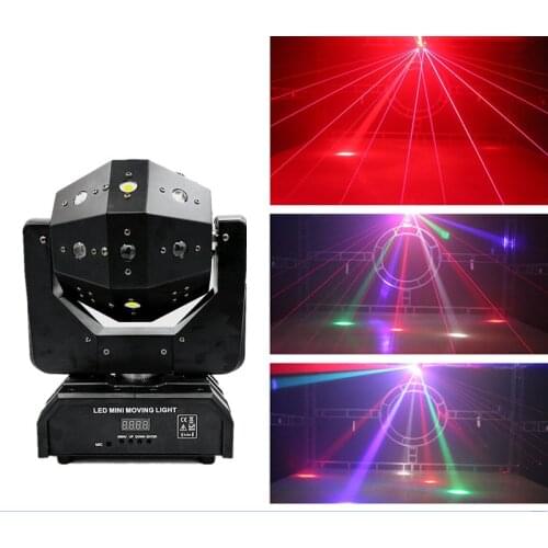 Free mailing Unlimited Rotate Dj Laser Disco Led Strobe 3 IN 1 Moving Head Light Good Effect Use For Party KTV Night Club Bar