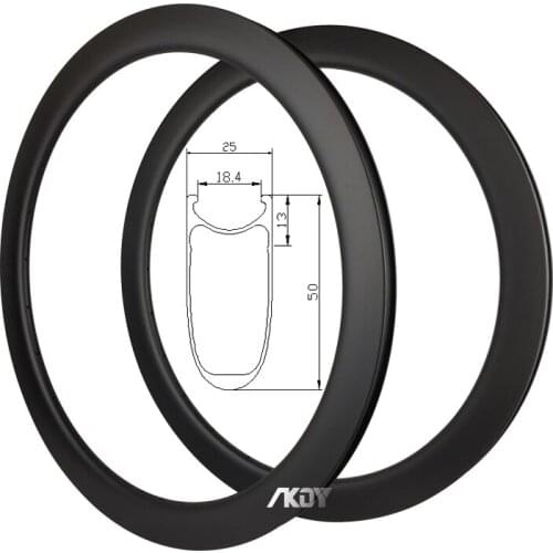 700c Carbon Disc Wheel 50mm Depth 25mm Width Disc Wheel Bike 700c Front 32 Holes Rear 32 Holes Carbon Road Disc Brake Rim