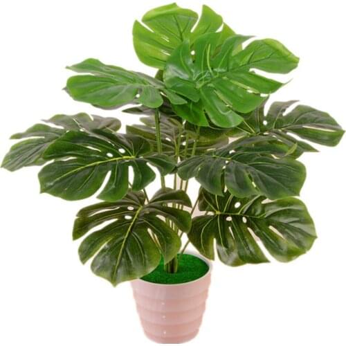 Simulation Turtle Back Leaf Green Plant Green Dill Watermelon Leaf For Bonsai Flower Arrangement Office Wedding Table Decoration