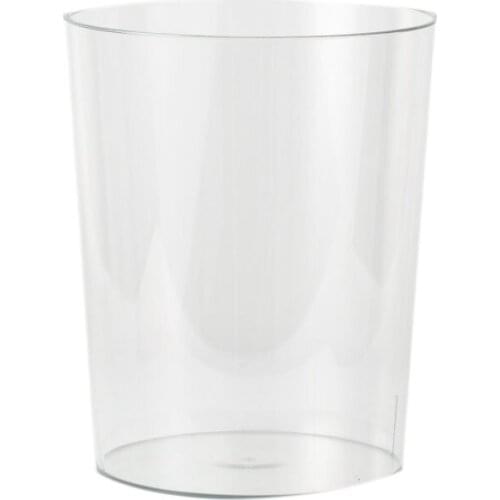 2PCS Creative Simple Transparent Trash Can Household Toilet Bathroom Large Living Room Kitchen Bedroom Office