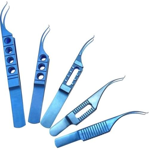 Best Titanium Colibri beaked Toothed Forceps Fine Pierse Tips Tweezers Dental Ophthalmic Surgical Instrument 1pcs