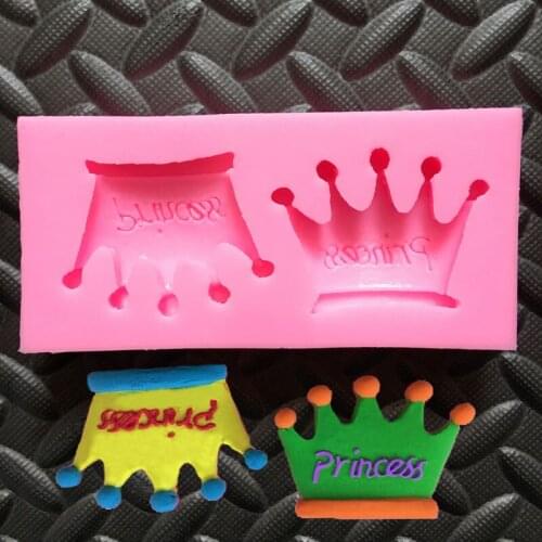 New Double Crown Christmas Wedding Decoration Mold Silicone Cake Baking Tools Qiao Li Biscuit Tool Childlike Clay