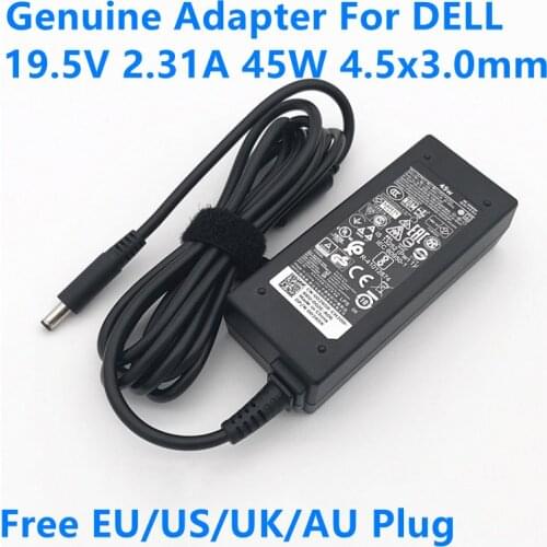 Genuine 19.5V 2.31A 45W 4.5x3.0mm LA45NM140 DA45NM140 AC Adapter For Dell Inspiron 11 3000 15 7000 044PV8 03RG0T Laptop Charger